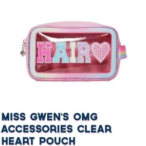 OMG Accessories Clear Hair Pouch
